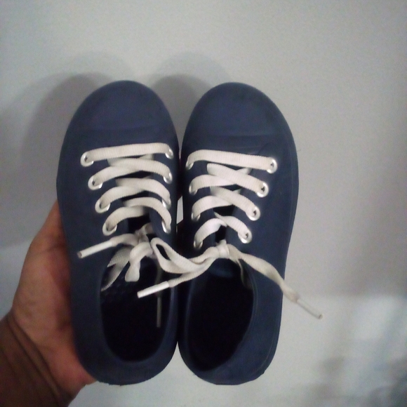 Blue Sneakers with White Laces Size 10 - Picture 7 of 7